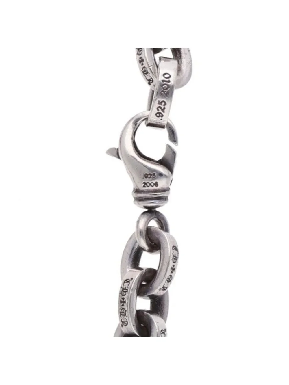 Chrome Hearts Large Paper Large Chain Silver Bracelet